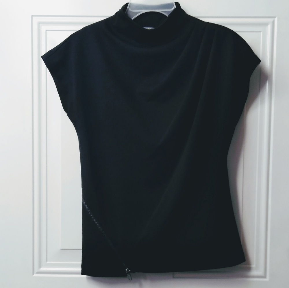 Catherine Malandrino Design Nation Black Ponte Top - Picture 6 of 8